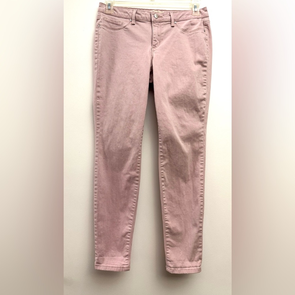 Jessica Simpson Pink and White Straight Leg Pants